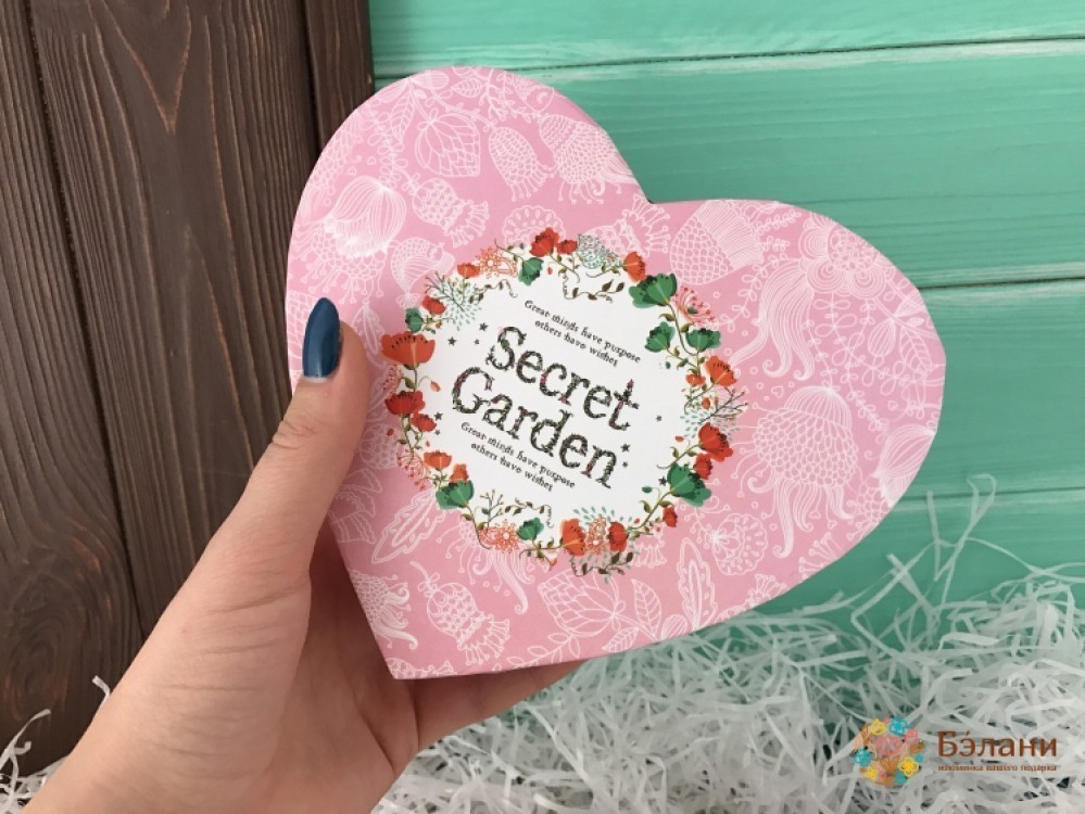 Коробка в виде сердца "Secret Garden" | 5