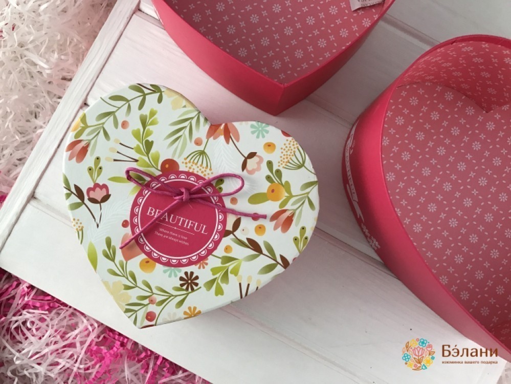 Коробка в виде сердца "Pink Love" | 2