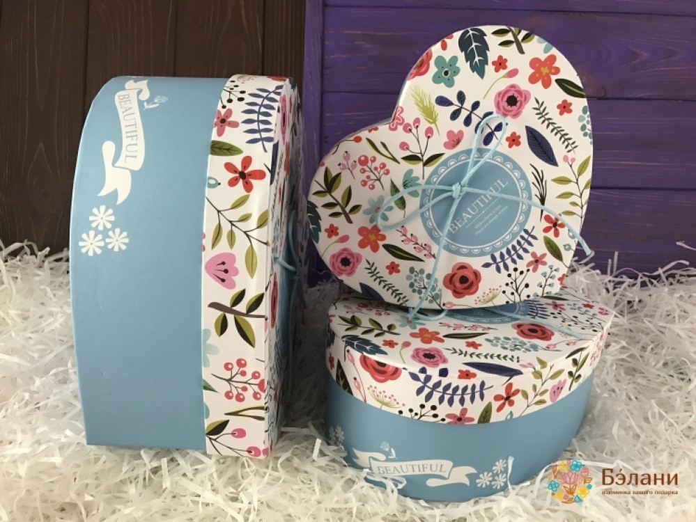 Коробка у вигляді серця "Blue Love"