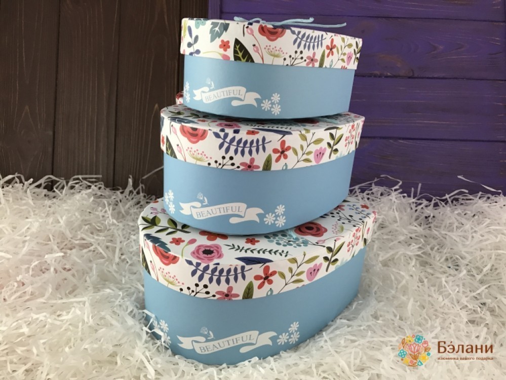 Коробка у вигляді серця "Blue Love" | 3