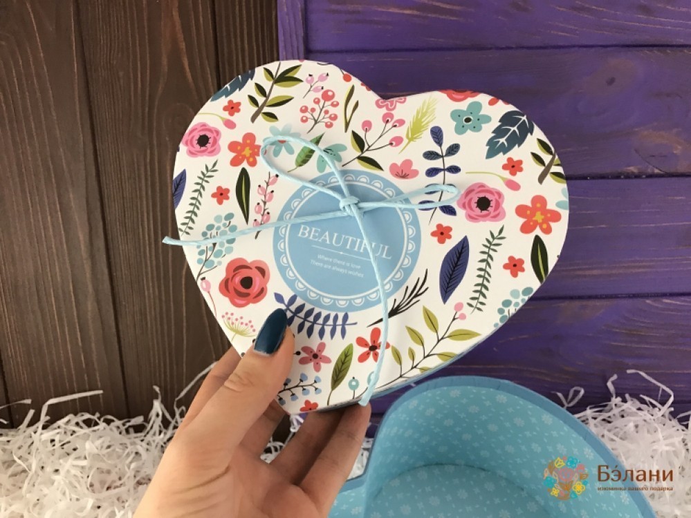 Коробка у вигляді серця "Blue Love" | 4