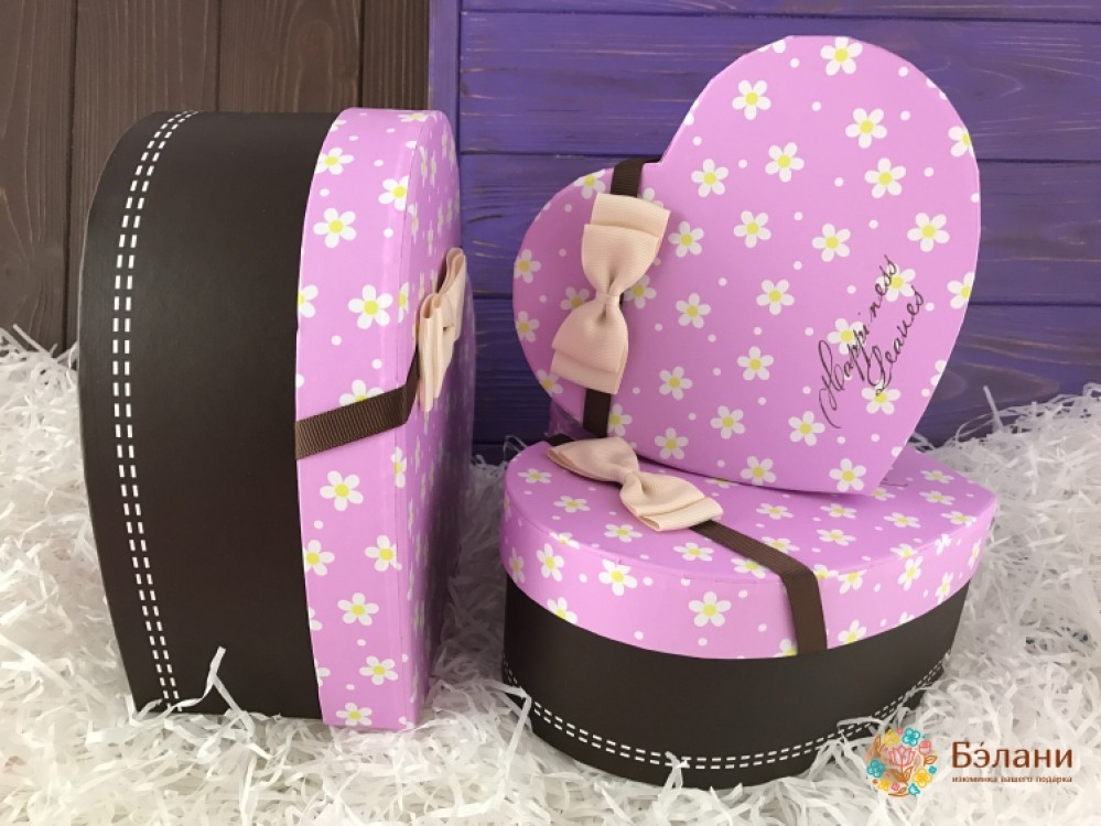 Коробка у вигляді серця "Цукрова Вата"