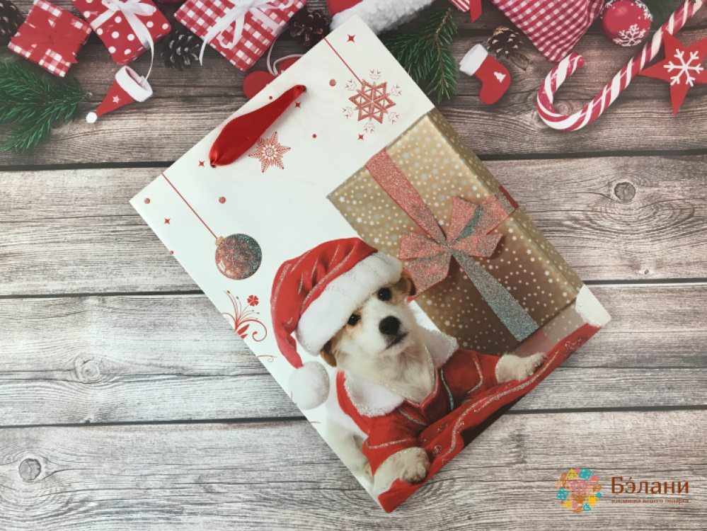 Новогодний пакет "Собачки" (S)