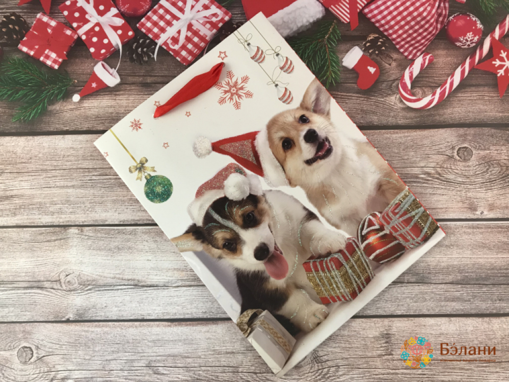 Новогодний пакет "Собачки" (S)