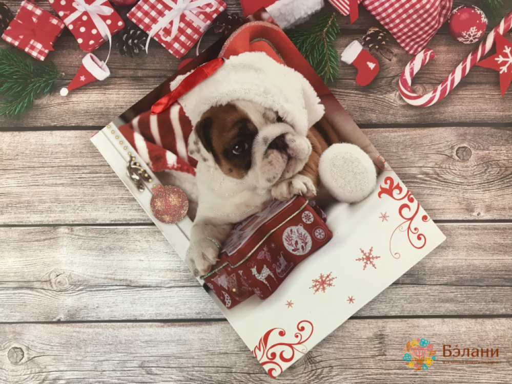 Новогодний пакет "Собачки" (S)