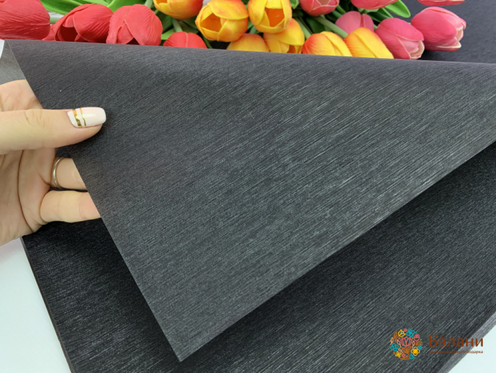 Калька "Мерцание" черная