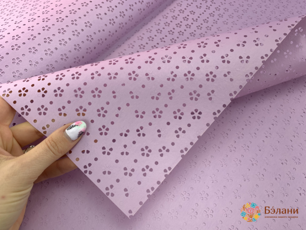 Калька "Цветочки" лиловая | 2