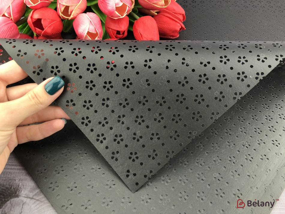 Калька "Квіточки" чорна