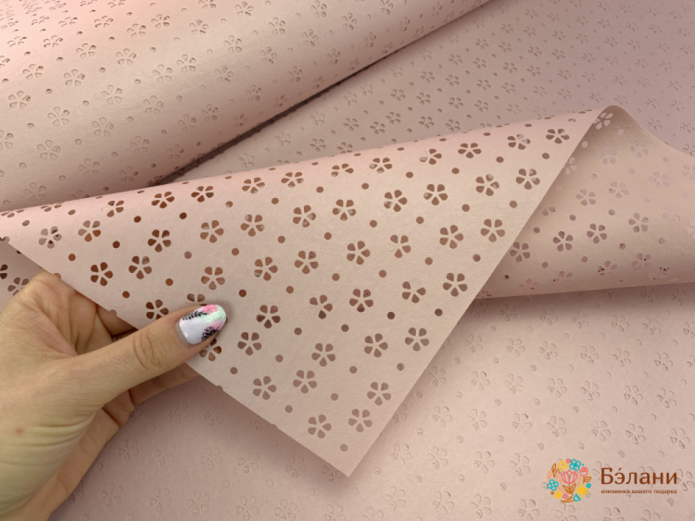 Калька "Цветочки" пюсовая | 2