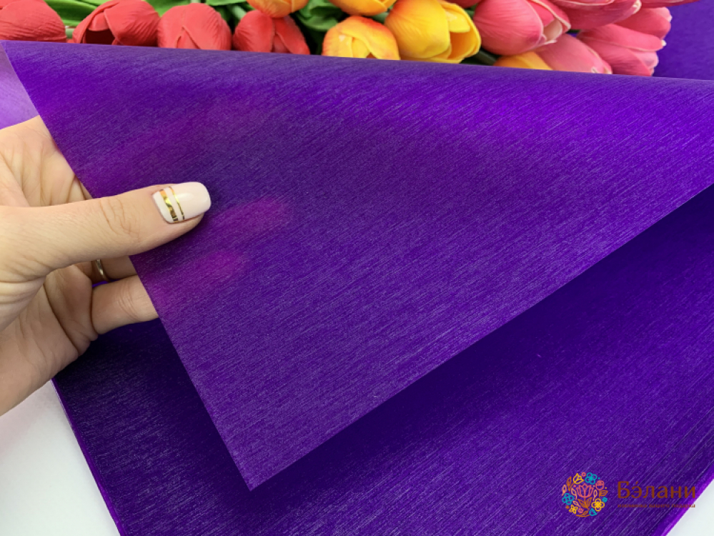 Калька "Мерцание" темно-сиреневая