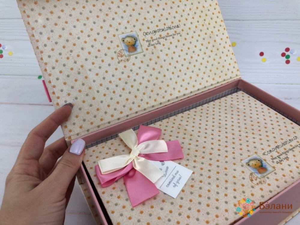 Подарочная коробка "Burlesque" пудра | 3