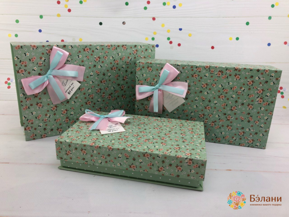 Подарочная коробка "Burlesque" зеленая