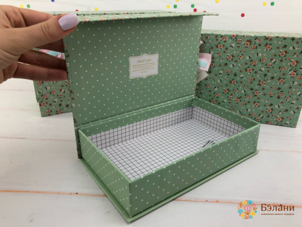 Подарочная коробка "Burlesque" зеленая | 2