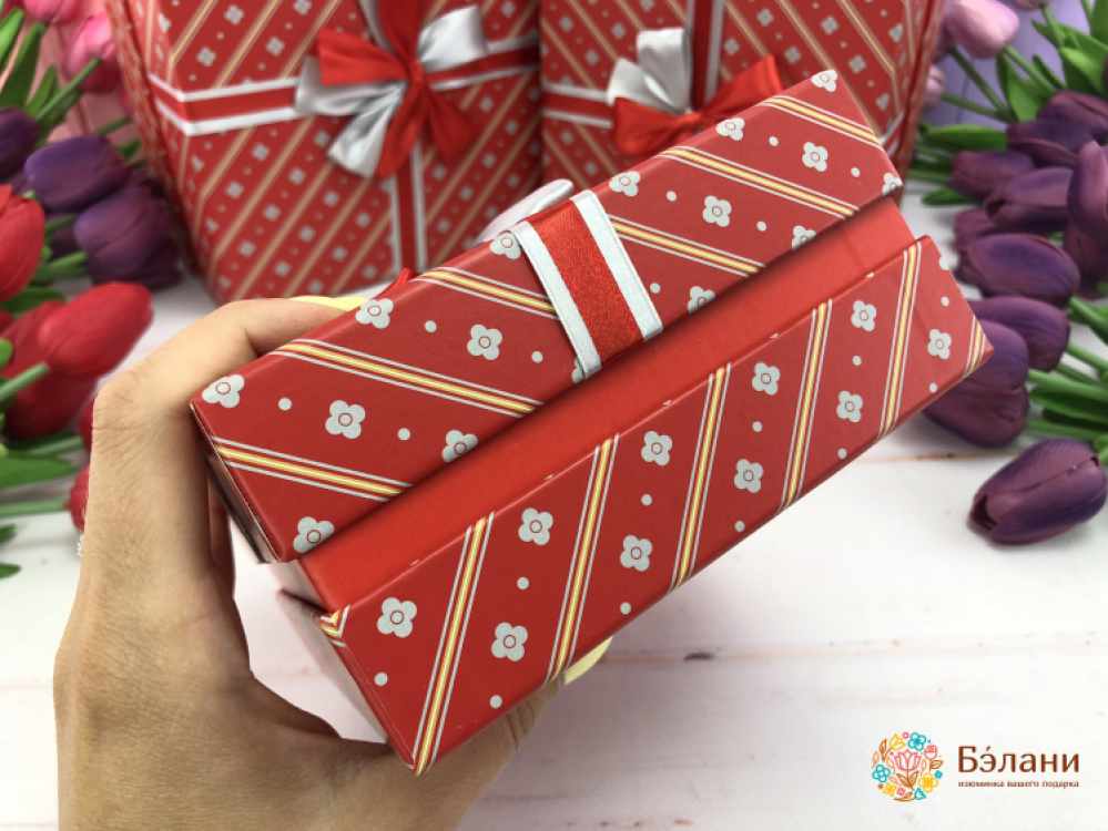 Подарочная коробка "On style" красная | 3