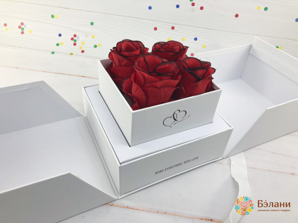 Коробка для цветов "Imperial" белый