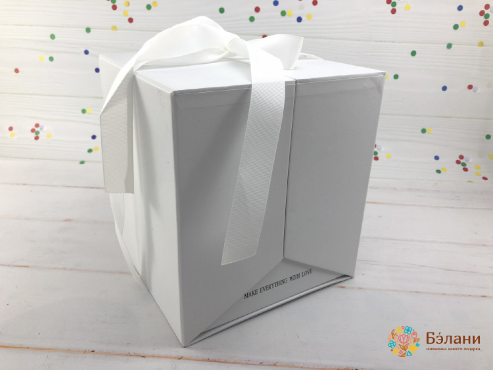 Коробка для цветов "Imperial" белый | 2