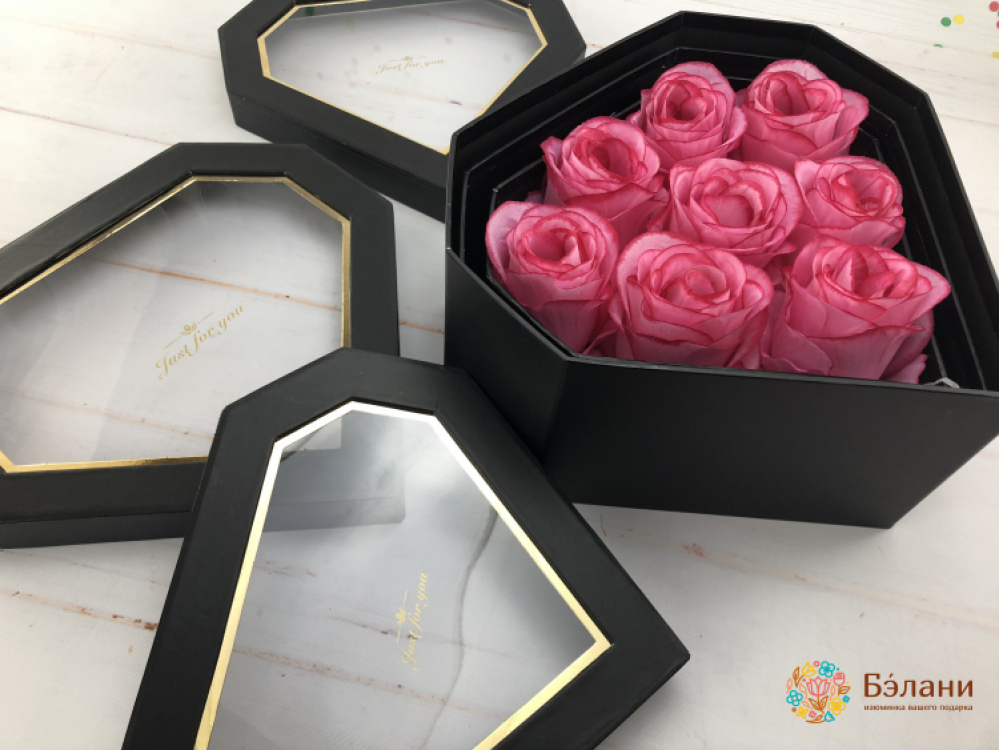 Коробка в форме сердца "Ruby" черная | 3