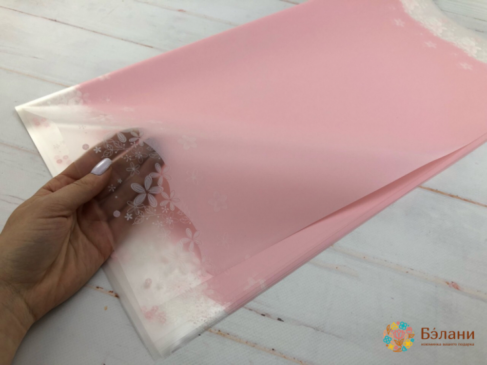 Калька "Ромашки" розовая