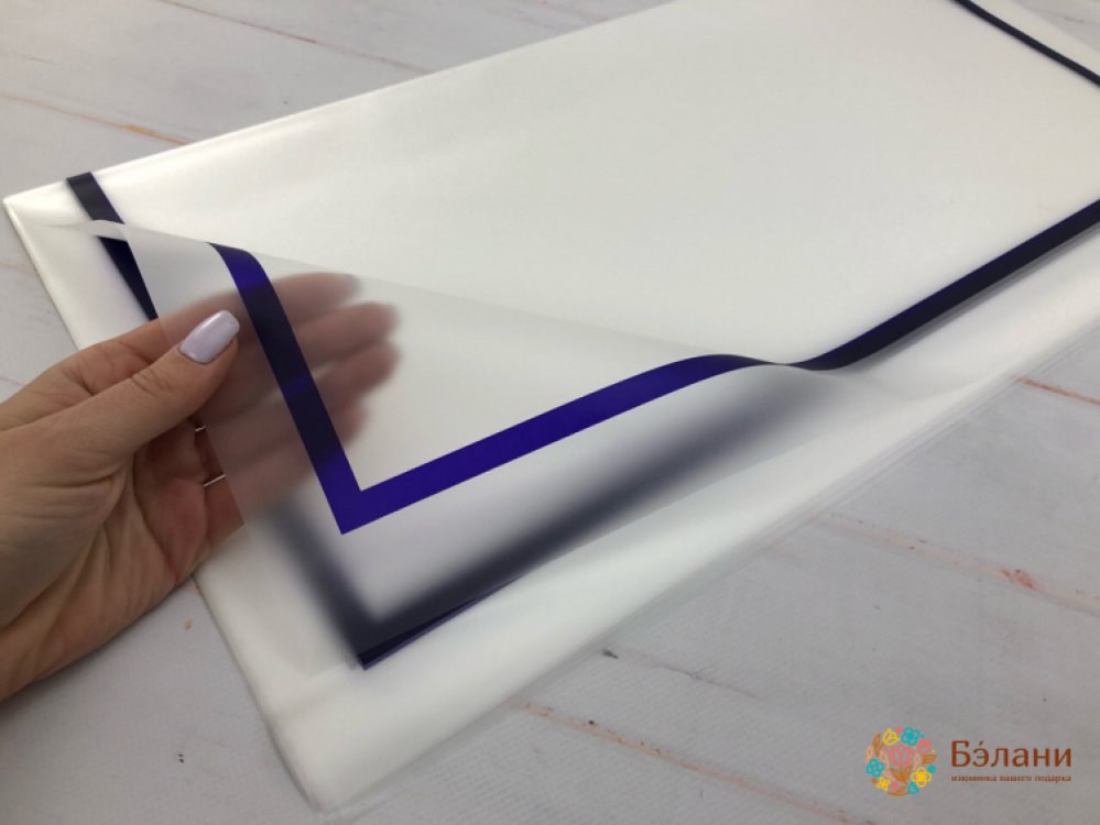 Калька "Широкий кант" сиреневый