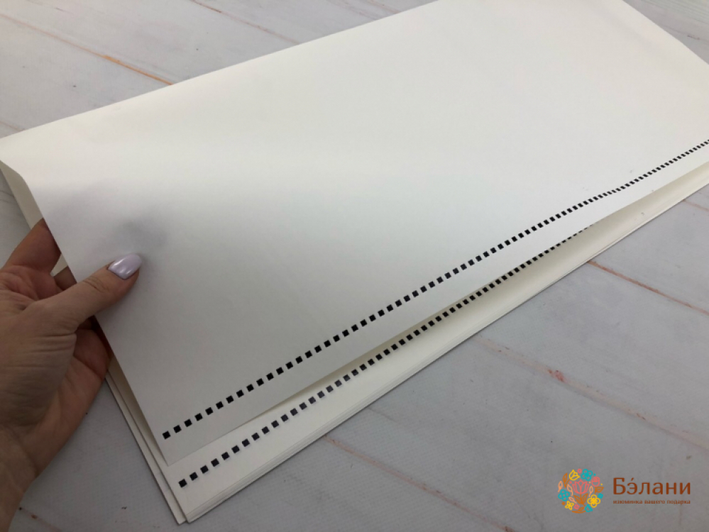 Бумага для цветов "Love is forever" белая | 3