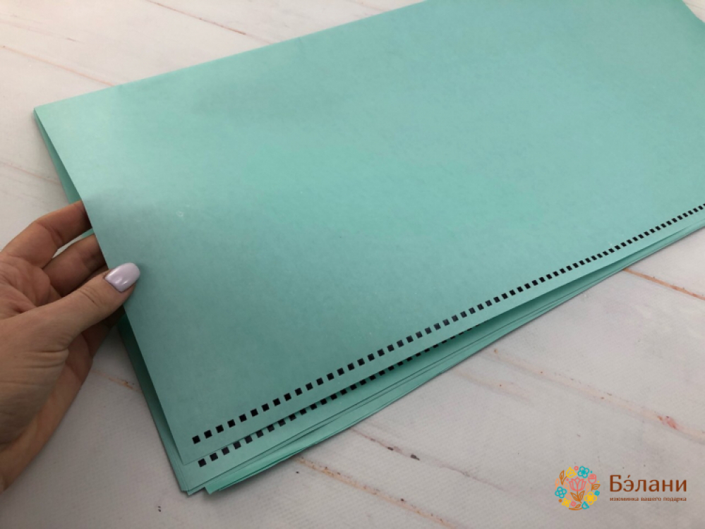 Бумага для цветов "Love is forever" мятная | 3