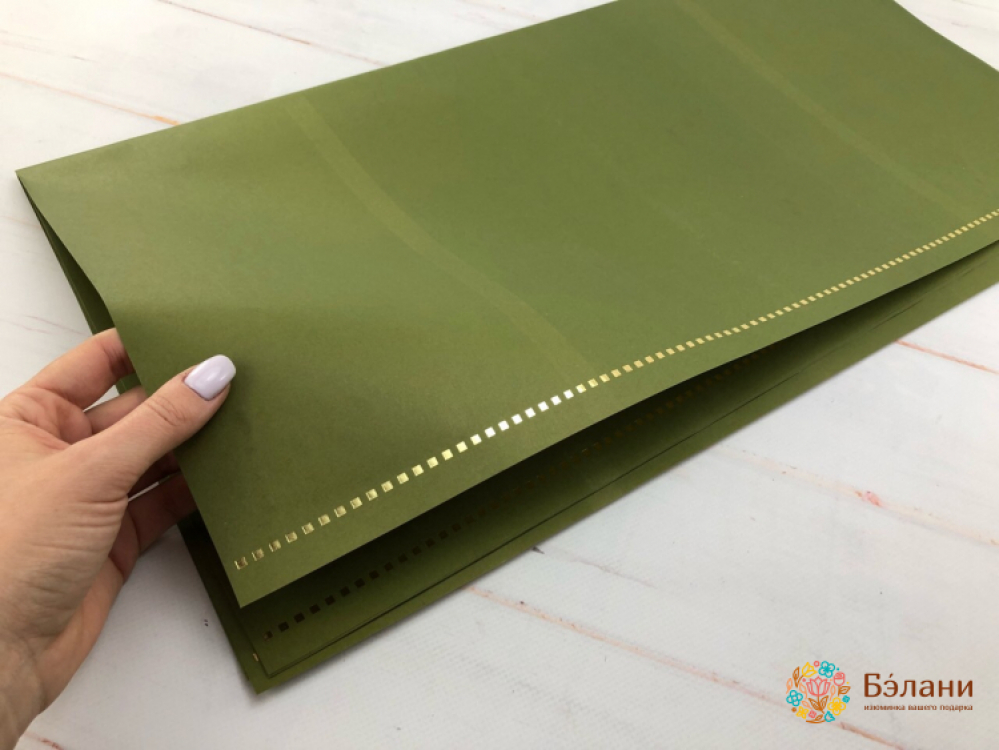 Бумага для цветов "Love is forever" зеленая | 3