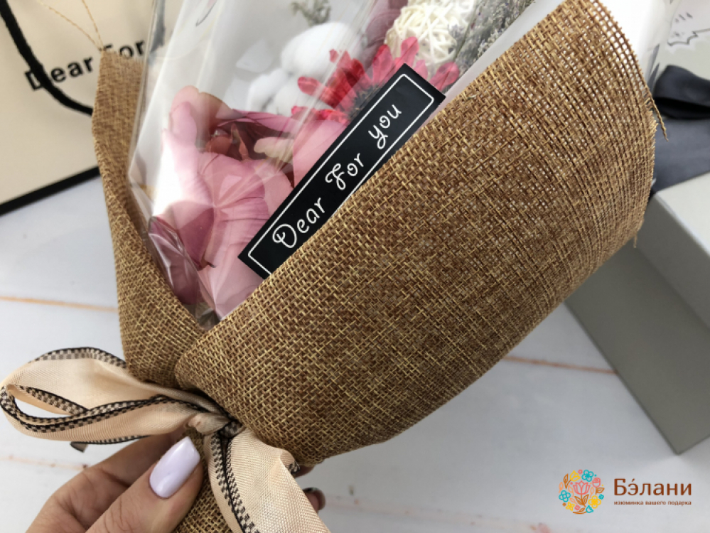 Букет комплимент «Rabbit» розовый | 3