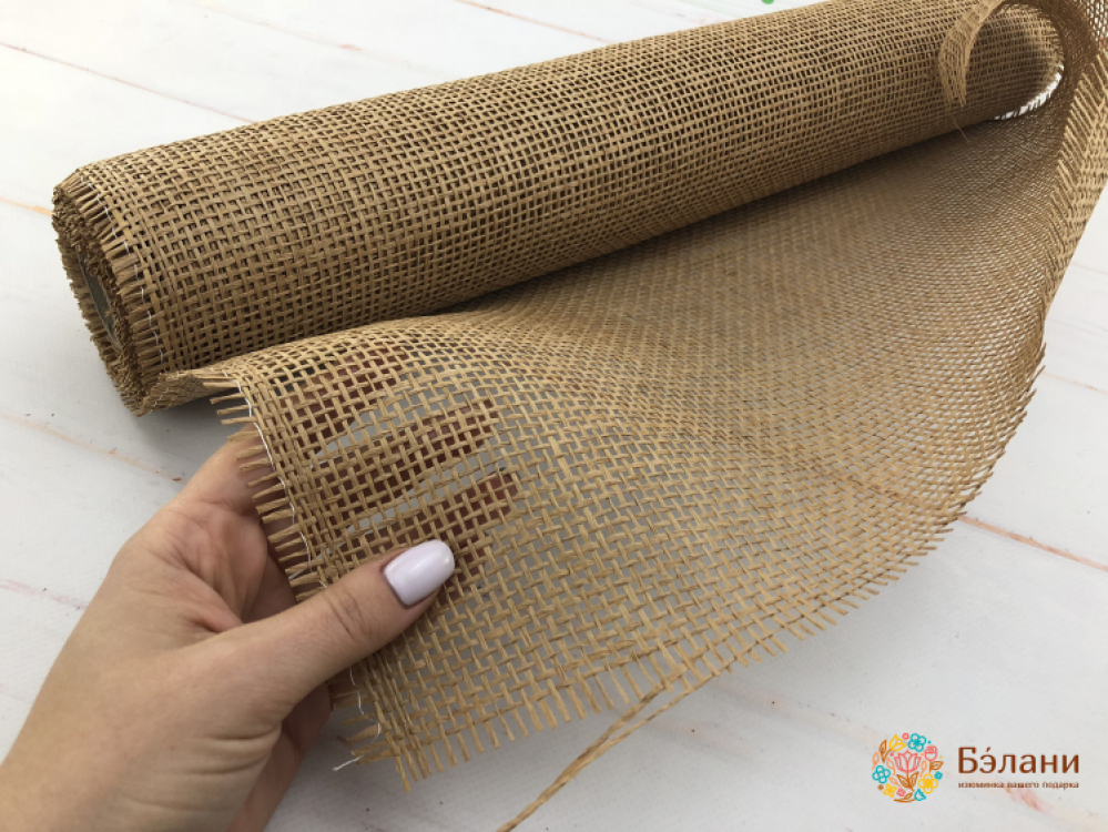 Сетка флористическая "Плетёнка" пшеничная