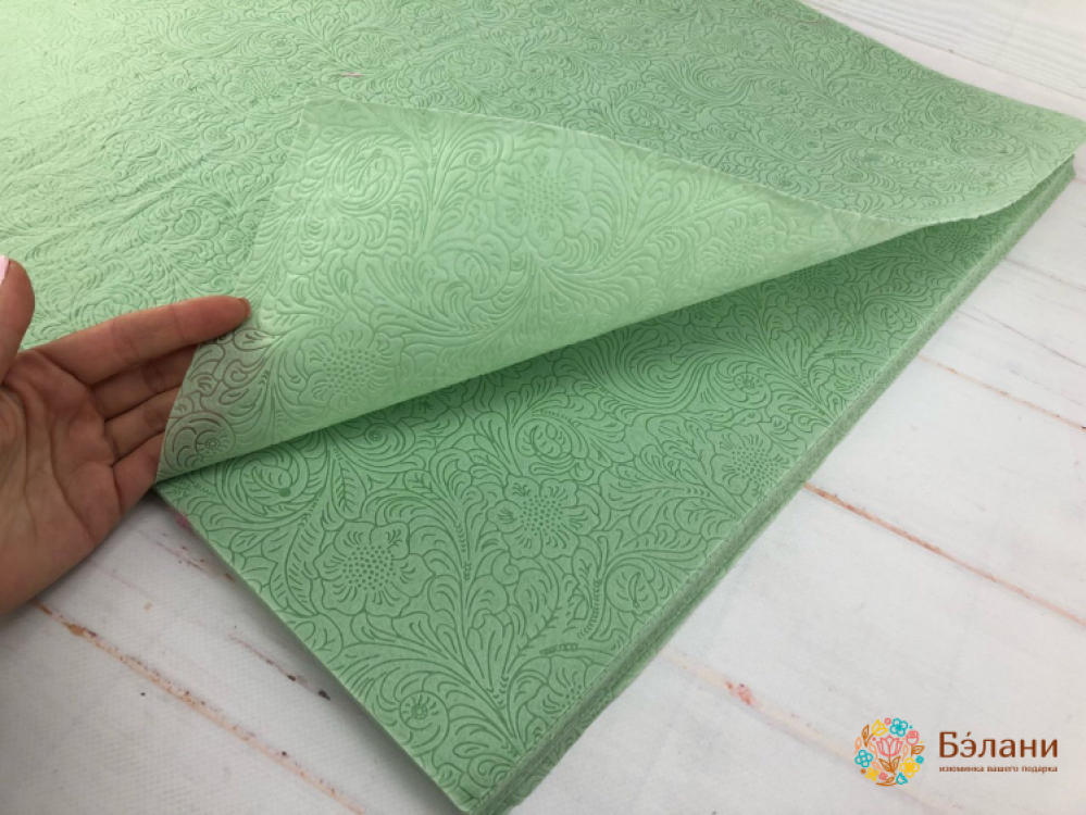 Флизелин для цветов "Rose" зеленый