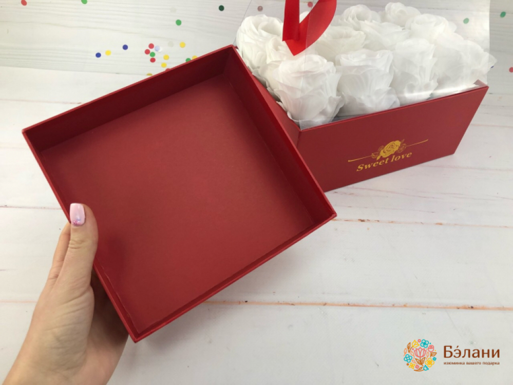 Коробка с выдвижным ящичком "Sweet Love" красный | 2