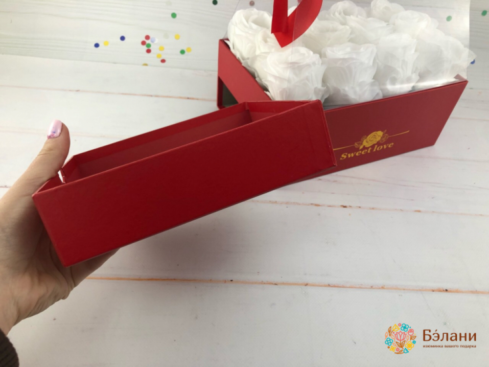 Коробка с выдвижным ящичком "Sweet Love" красный | 5