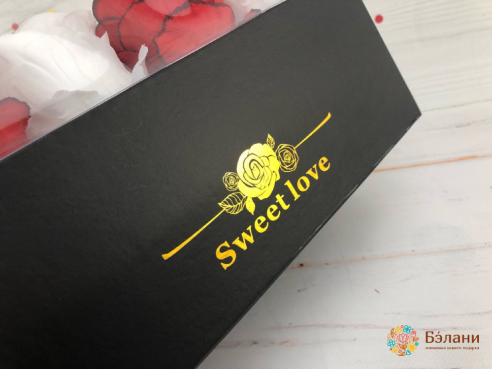 Коробка с выдвижным ящичком "Sweet Love" чёрная | 4