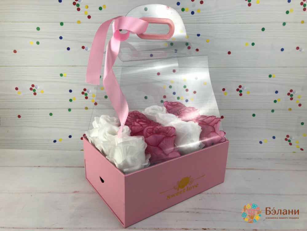 Коробка с выдвижным ящичком "Sweet Love" Розовая