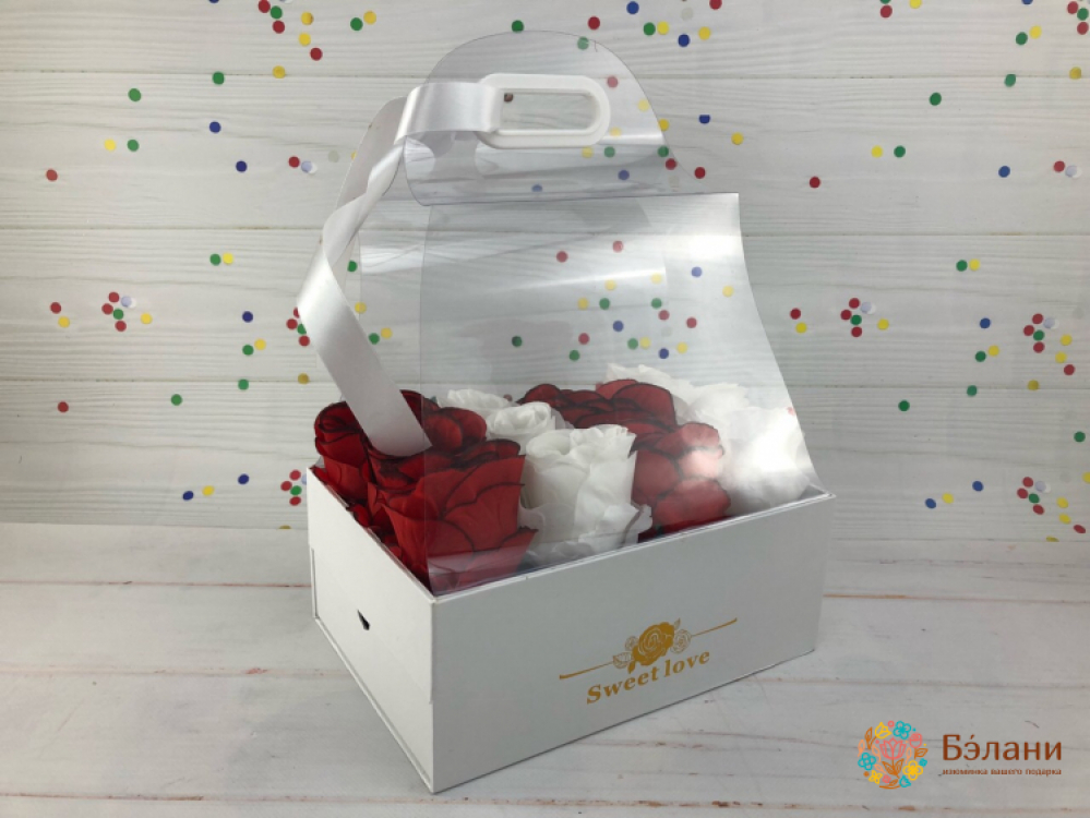 Коробка с выдвижным ящичком "Под руку" белая