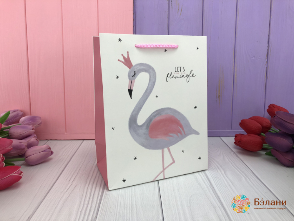 Подарочные пакеты "Flamingo" M