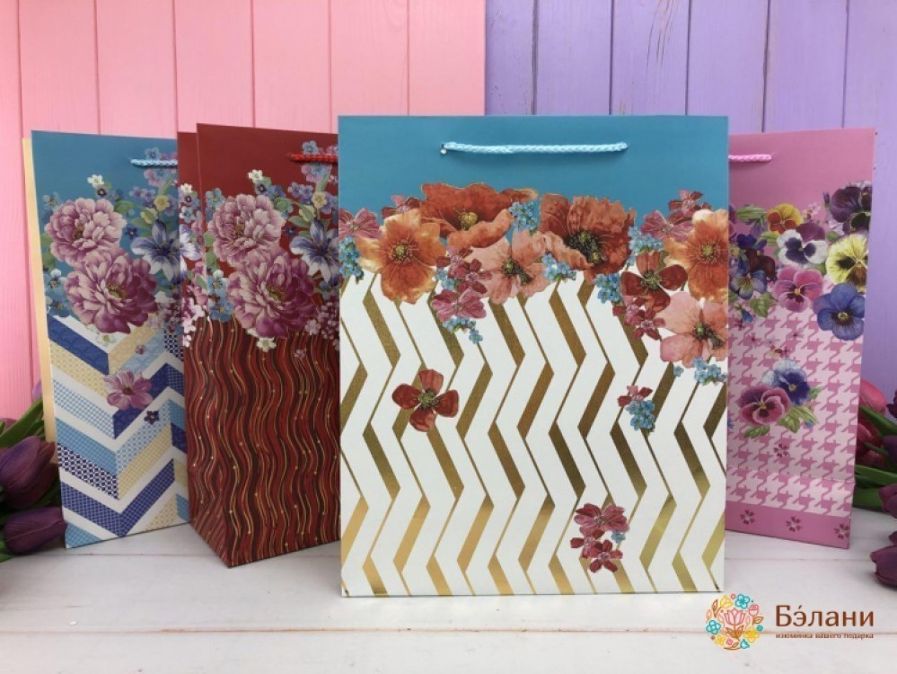 Упаковка МИКС 4 цвета "Figures flowers" M