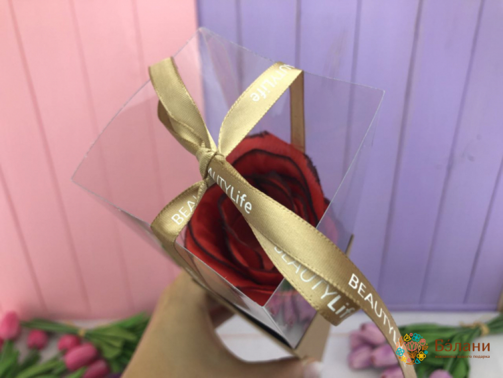 Коробочка для розы, складная (крафт) | 5