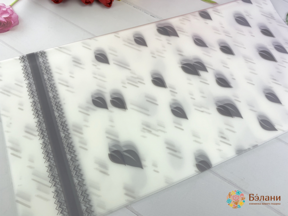 Калька для цветов "Leaf" серая | 3