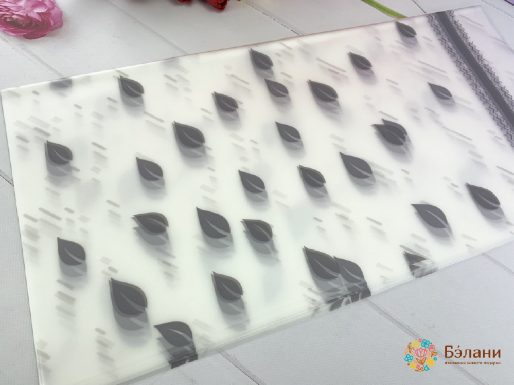 Калька для цветов "Leaf" серая | 4