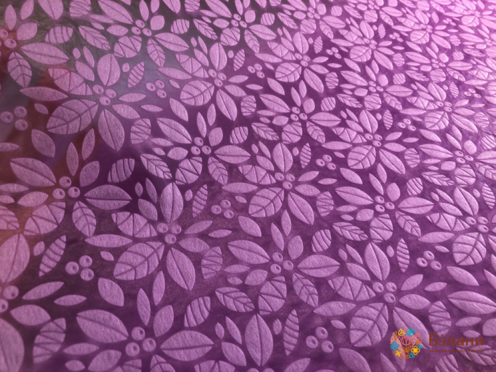 Флизелин для цветов "Flowers" лиловый