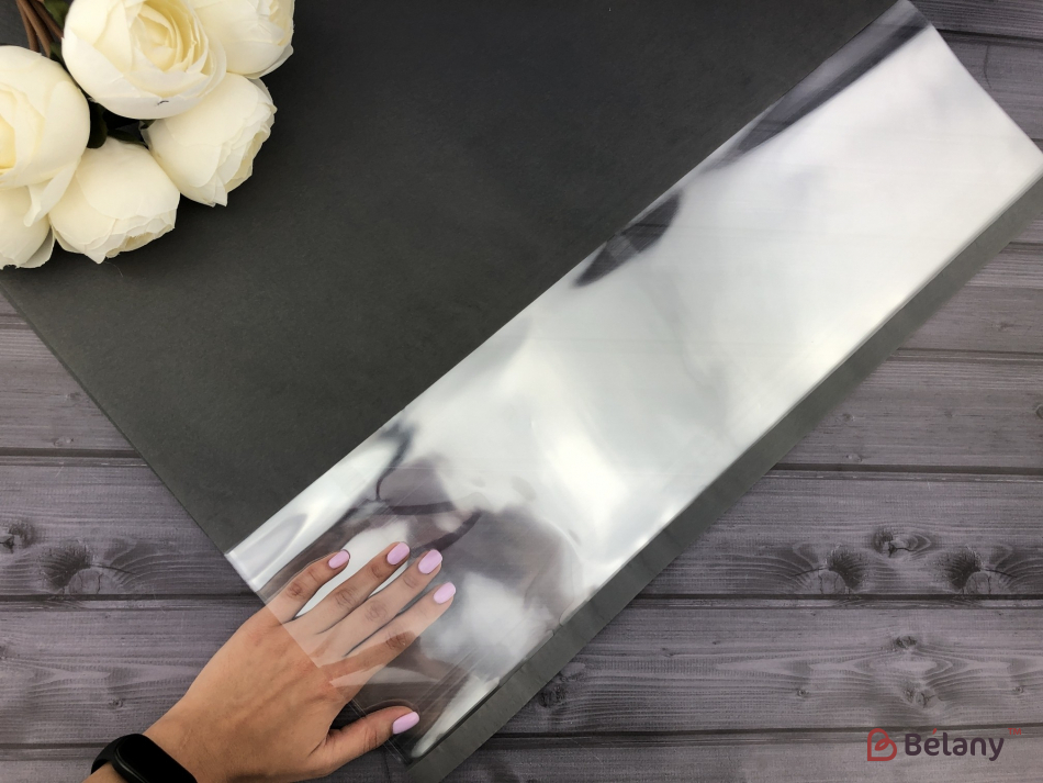 Калька для квітів "Simple L" темно-сіра