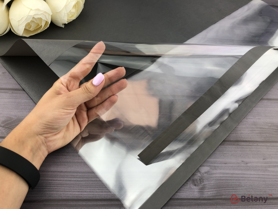 Калька для квітів "Simple L" темно-сіра | 3