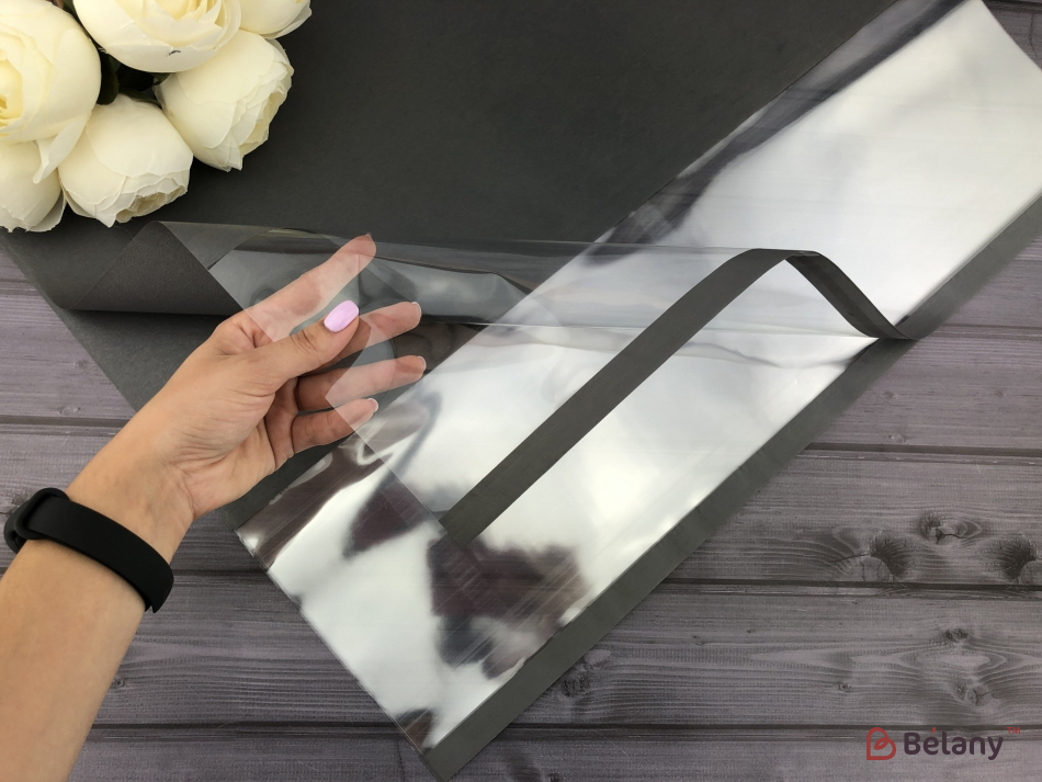 Калька для квітів "Simple L" темно-сіра | 2