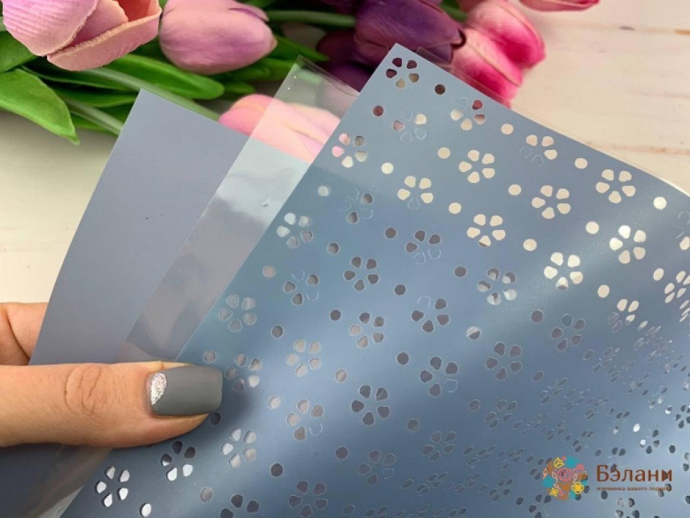 Калька для квітів "Wide" синя