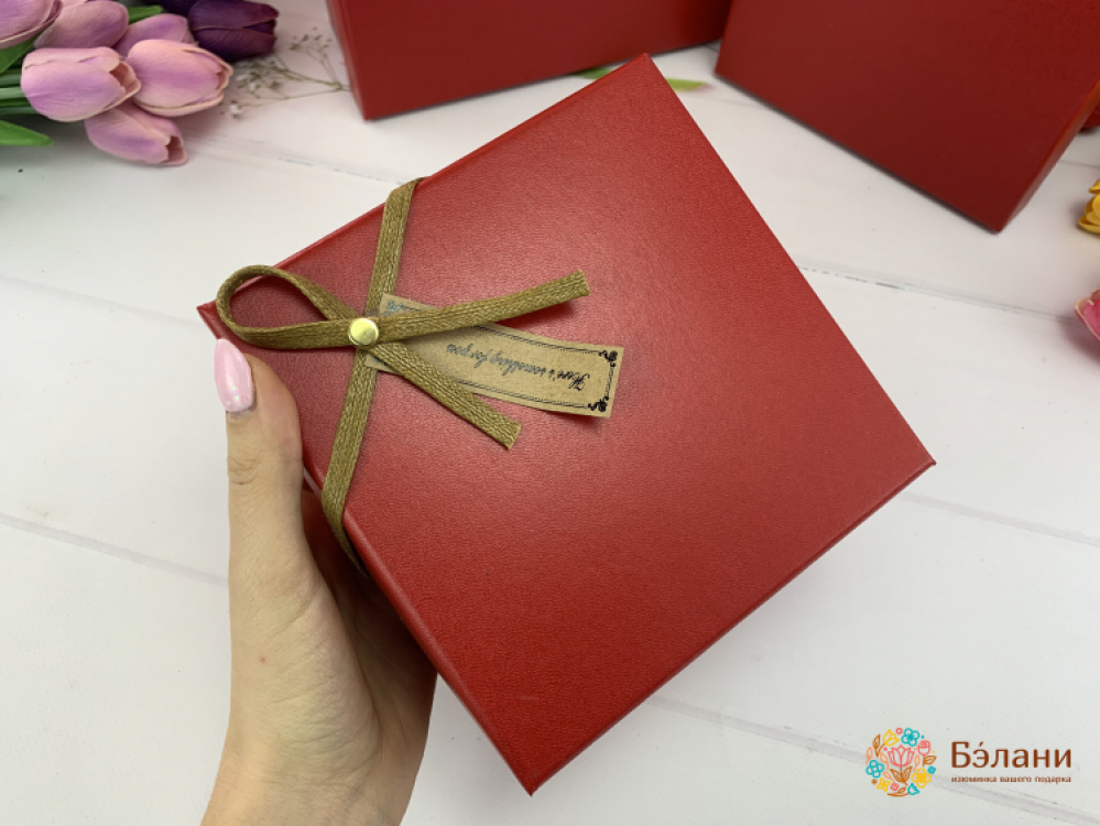 Подарочная коробка "Стиль" красная | 2