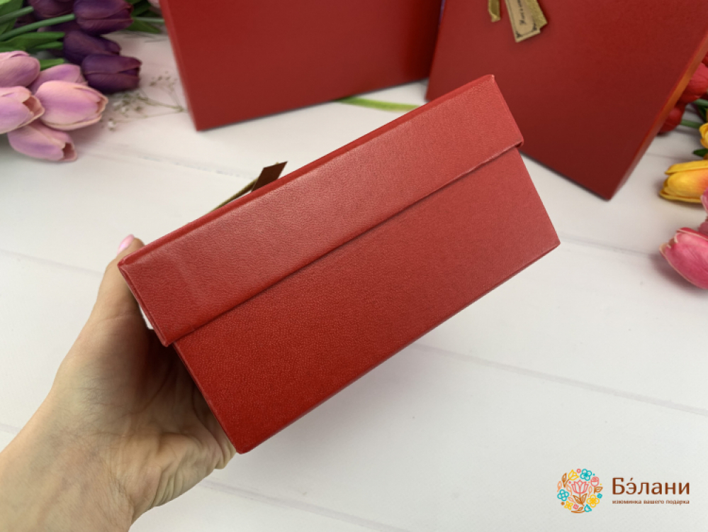 Подарочная коробка "Стиль" красная | 3