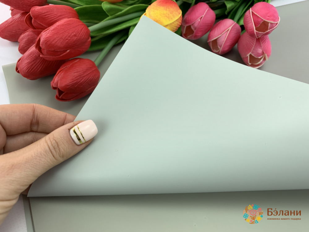 Двухсторонняя калька серо-сизая