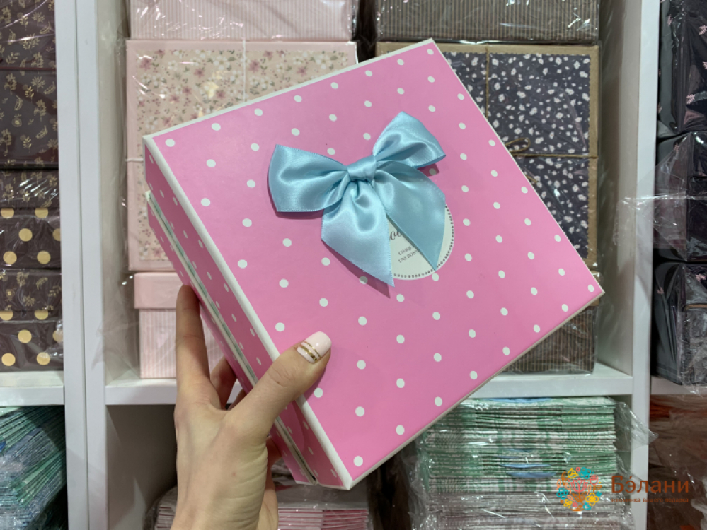 Подарочная коробка "On style" розовая