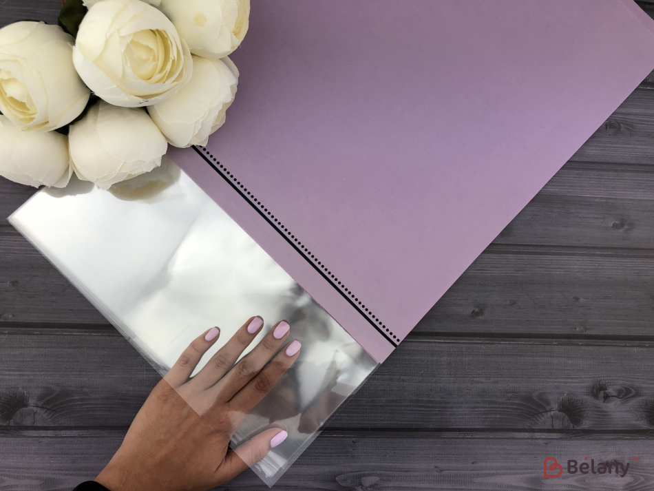 Калька для квітів "Beauty dots" бузкова