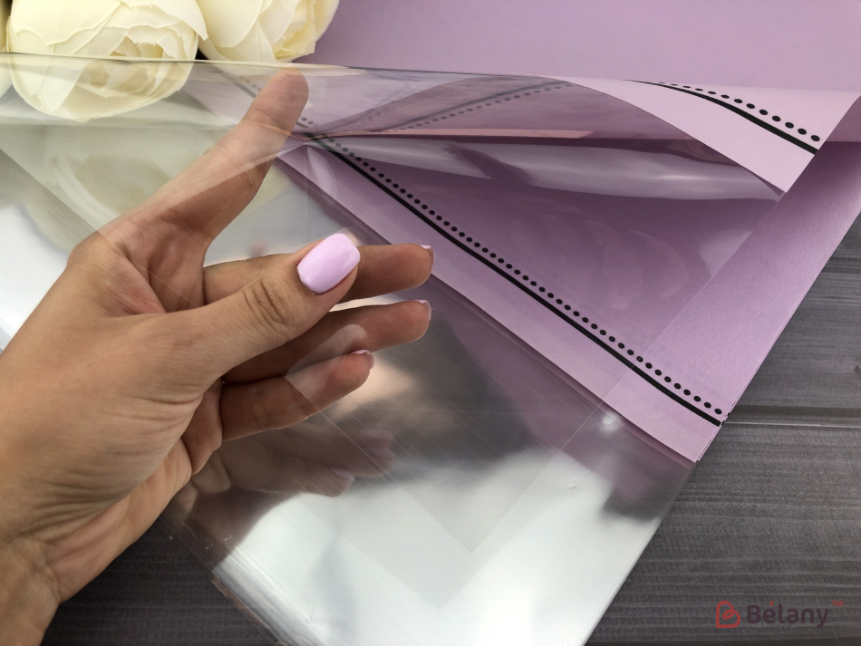 Калька для квітів "Beauty dots" бузкова | 2